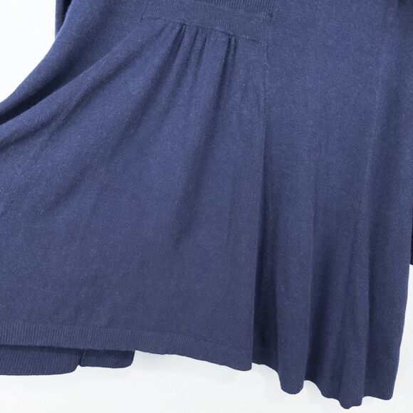 Eileen Fisher Cozy Viscose Stretch Knit Long Open Cardigan Womens Small Blue - Picture 15 of 16
